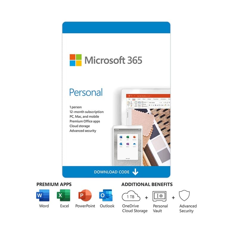 Phần mềm Microsoft Office 365 Personal - màu trắng