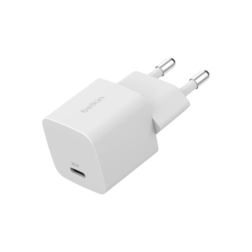 Adapter sạc nhanh 25W USB-C PD3.1 Wall Charger màu trắng Belkin
