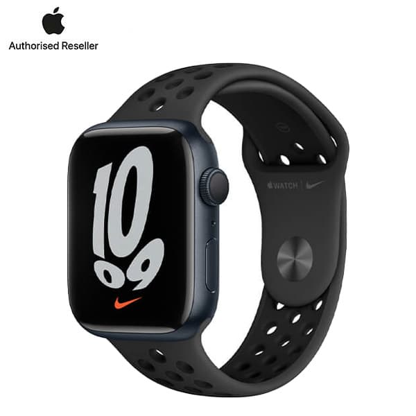 Apple Watch Nike Series 7 45mm (4G) Viền nhôm - Dây cao su
