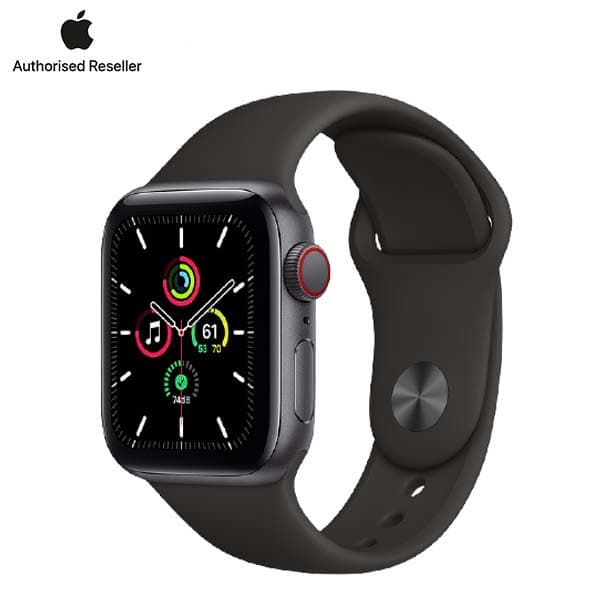 Apple Watch SE 40mm (GPS) viền nhôm xám - Dây cao su