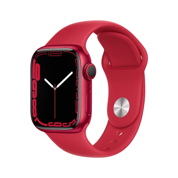 Apple Watch Series 7 45mm (GPS) Viền nhôm - Dây cao su Chính Hãng (VN/A)-Màu đỏ - ảnh 3