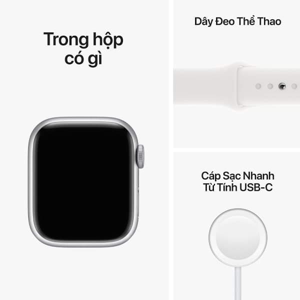Apple Watch Series 8 45mm (GPS) Dây cao su - ảnh 4