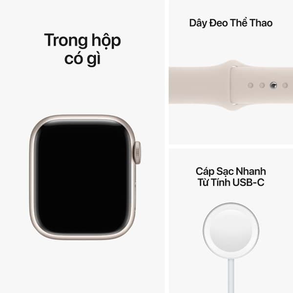 Apple Watch Series 8 41mm (LTE) Viền nhôm - Dây cao su - ảnh 4