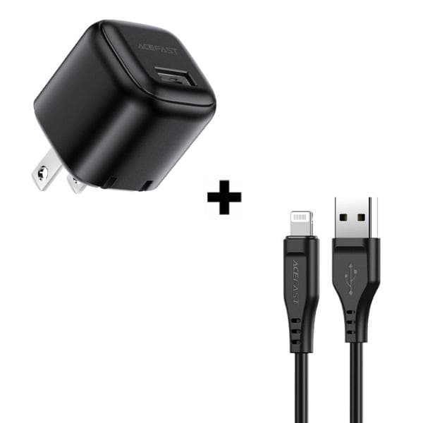 Bộ Combo cáp sạc ACEFAST 12W Lightning-Màu trắng - ảnh 1