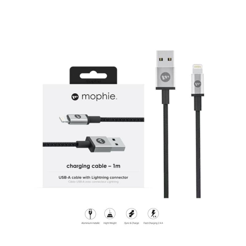 Cáp sạc Lightning Mophie 1m