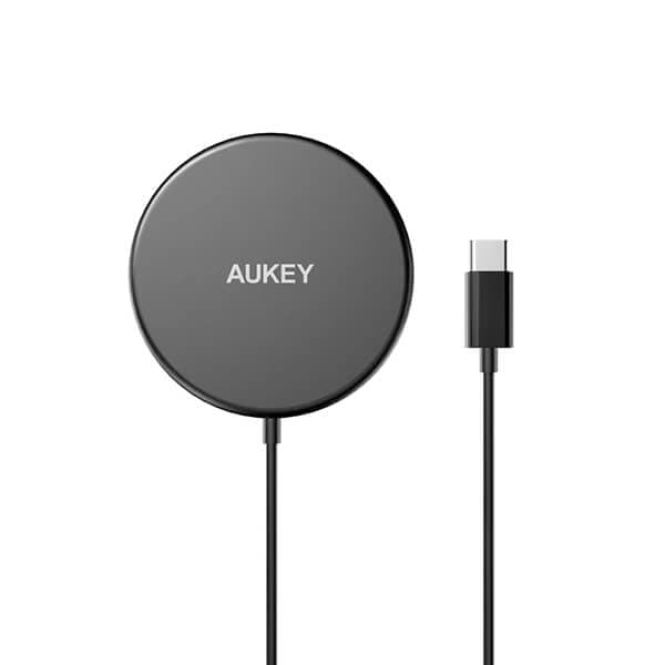 Đế sạc không dây MagSafe Aukey LC-A1 15W Qi-Màu đen