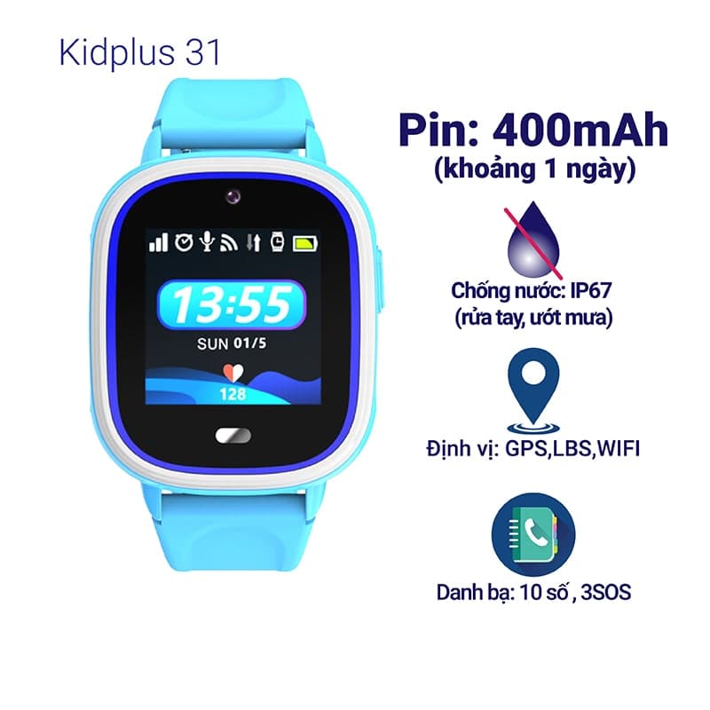 Đồng hồ định vị trẻ em KidPlus 31 - ảnh 2