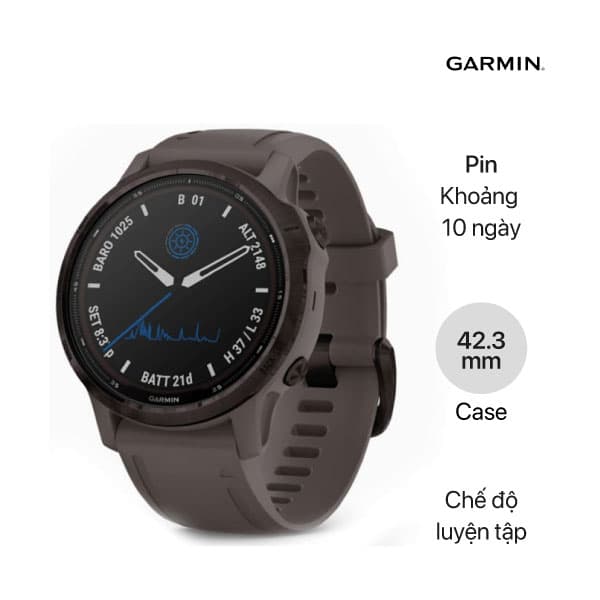 Đồng hồ thông minh Garmin Fenix 6s Pro Solar