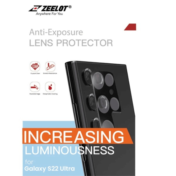 Dán cường lực camera Zeelot S22 Ultra/Plus-Trong suốt