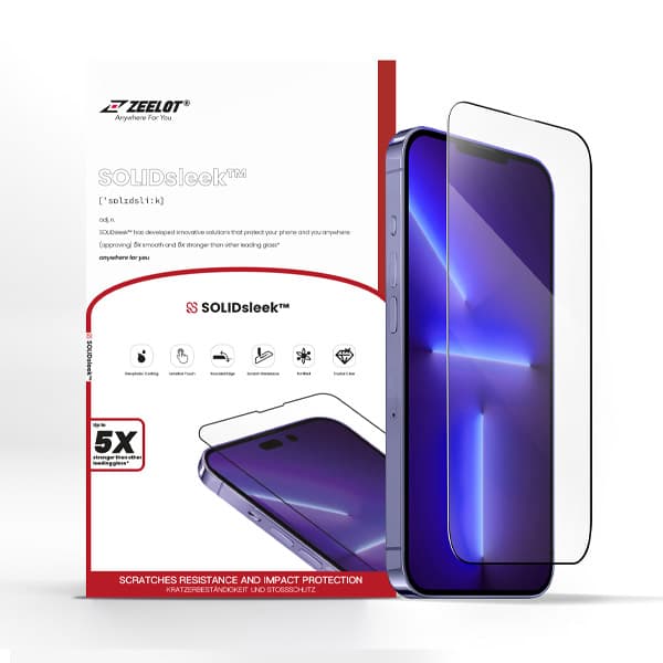 KCL IPHONE 14 PLUS/13 PRO MAX - ZEELOT - TRONG VIỀN ĐEN