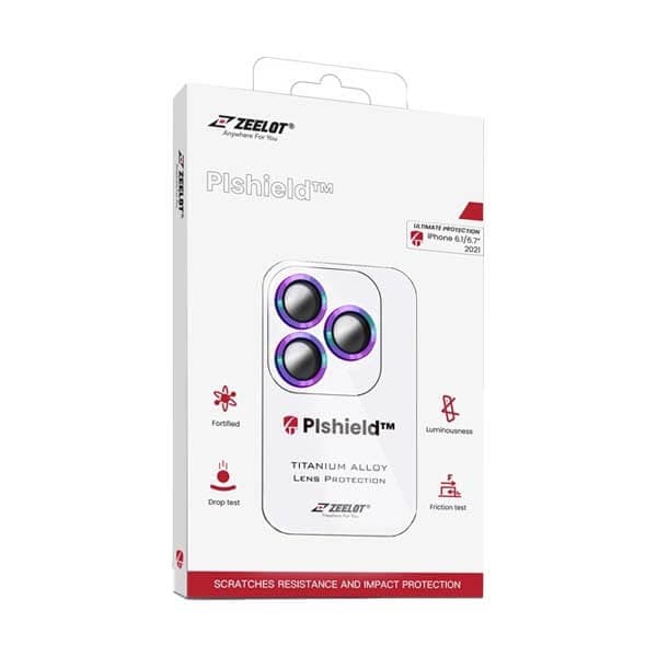 Miếng dán cường lực Camera iPhone 13/13 Mini Zeelot Pishield-Titan