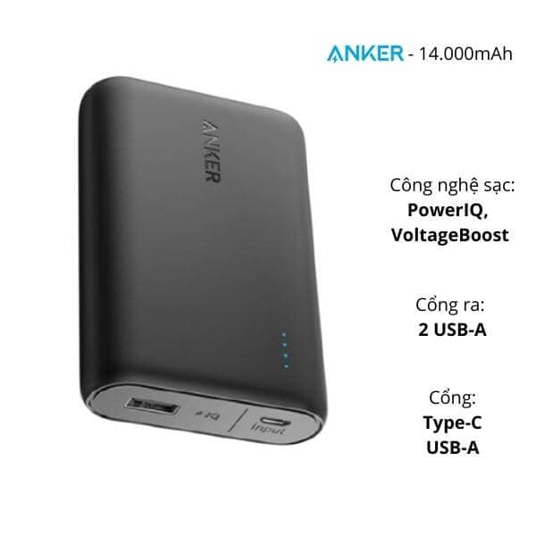 Pin sạc dự phòng Anker PowerCore 10400mAh - A1214 - ảnh 1