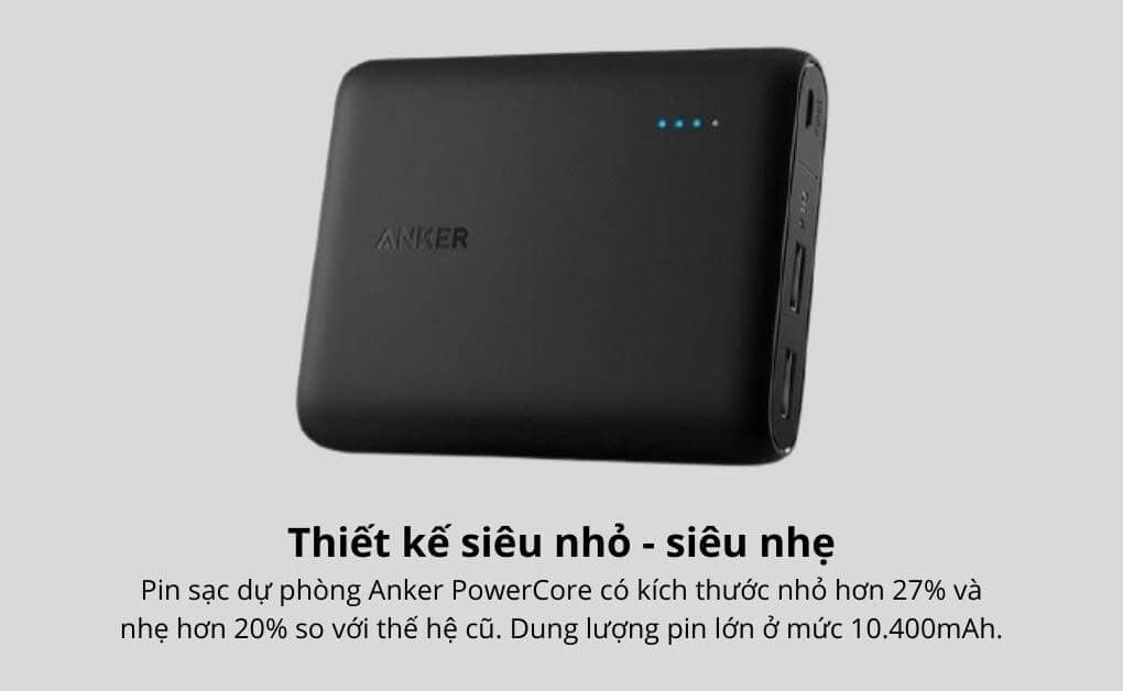 Pin sạc dự phòng Anker PowerCore 10400mAh - A1214 - ảnh 4