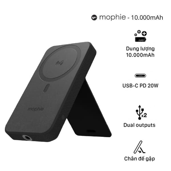 Sạc dự phòng Mophie snap+ 10,000mAh - 401107914 - ảnh 1