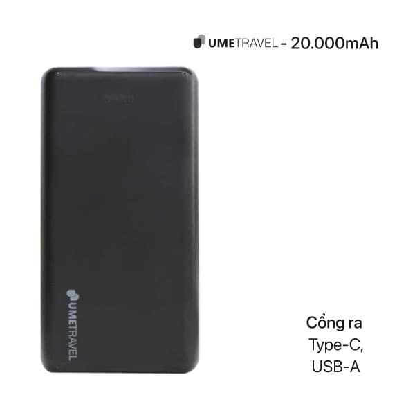 Pin sạc dự phòng Polymer 20000mAh - Umetravel Trip