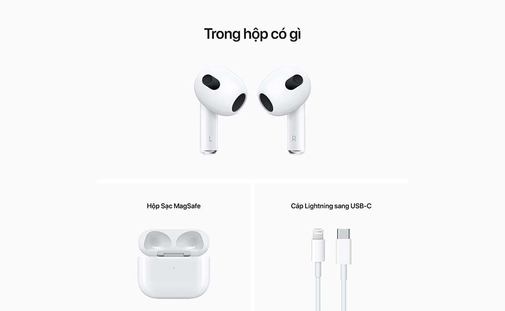 Tai nghe Apple AirPods 3 2021 MagSafe Chính Hãng - ảnh 16