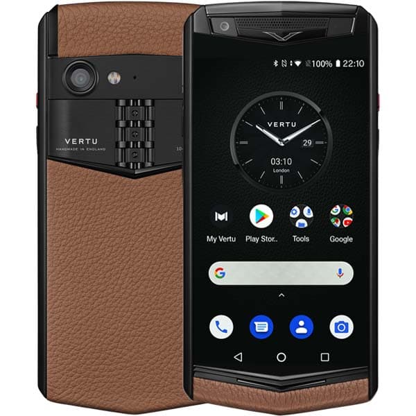 Vertu Aster P Gothic Calf Caramel Brown - ảnh 1