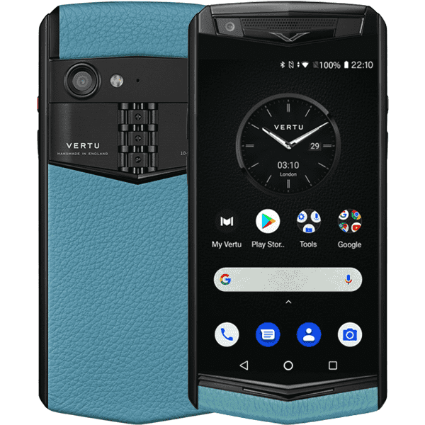 Vertu Aster P Gothic Calf Gentleman Blue - ảnh 2