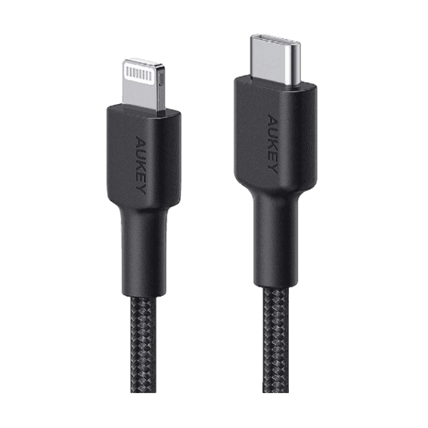 Cáp sạc Aukey C-Lightning MFi CB-CL3 0.9m cũ - ảnh 1