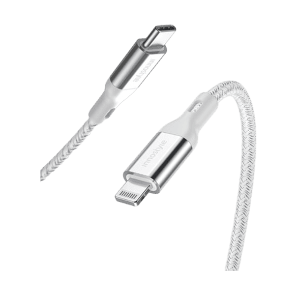 Cáp sạc Innostyle PowerFlex C-Lightning MFi 1.5m cũ màu bạc - ảnh 1