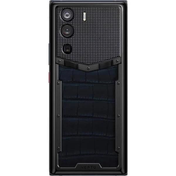 METAVERTU CURVE Navy Blue Alligator Leather Clous De Paris Basic - ảnh 1