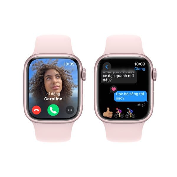Apple Watch Series 9 41mm (LTE) Viền nhôm - Dây cao su size S/M - ảnh 4