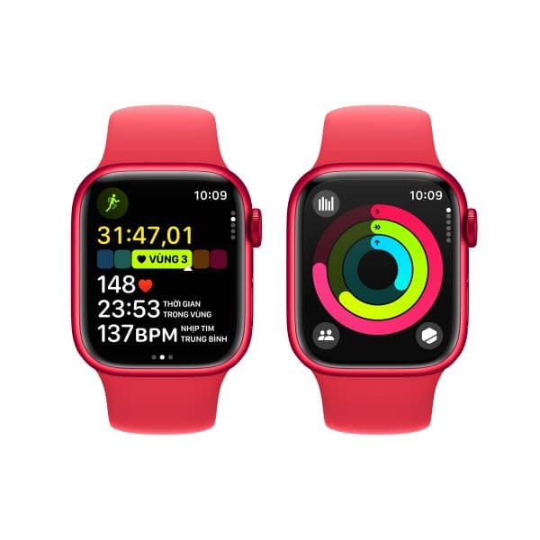 Apple Watch Series 9 45mm (LTE) Viền nhôm - Dây cao su size S/M - ảnh 5