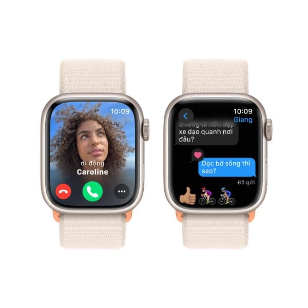 Apple Watch Series 9 41mm (GPS) Viền nhôm - Dây quấn thể thao - ảnh 4