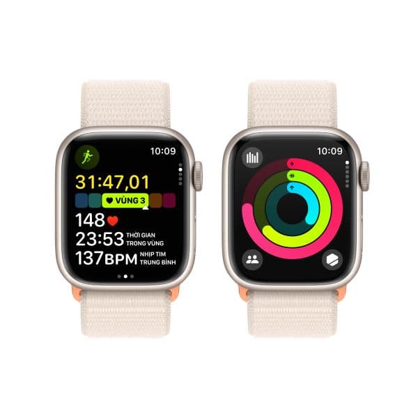 Apple Watch Series 9 45mm (GPS) Viền nhôm - Dây quấn thể thao - ảnh 5
