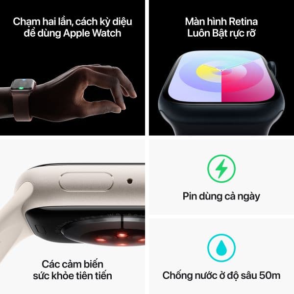 Apple Watch Series 9 45mm (LTE) Viền nhôm - Dây quấn thể thao - ảnh 10