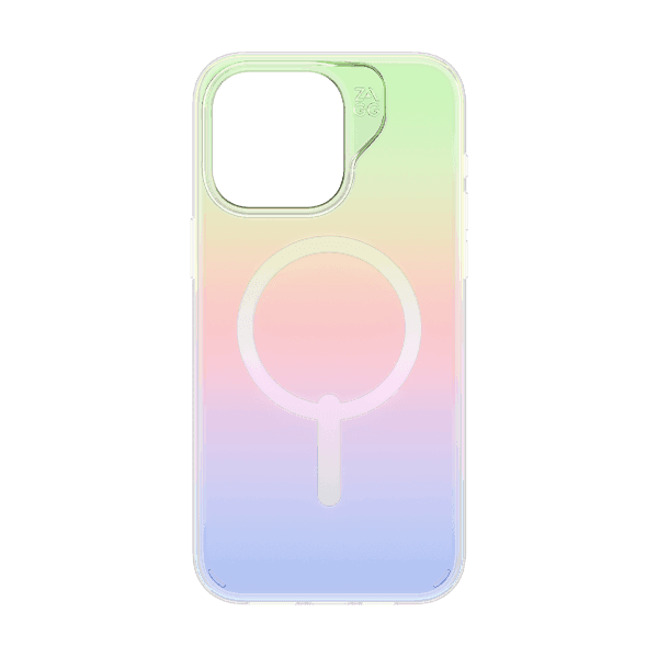 Ốp lưng iPhone 15 Pro ZAGG Milan MagSafe Iridescent - ảnh 1