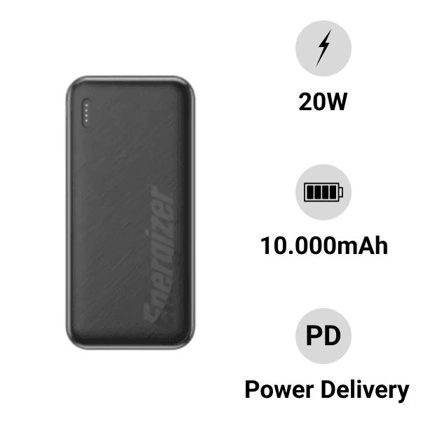 Pin sạc dự phòng Energizer 10.000mAh /3.7V Li-Polymer UE10055PQBK - ảnh 1