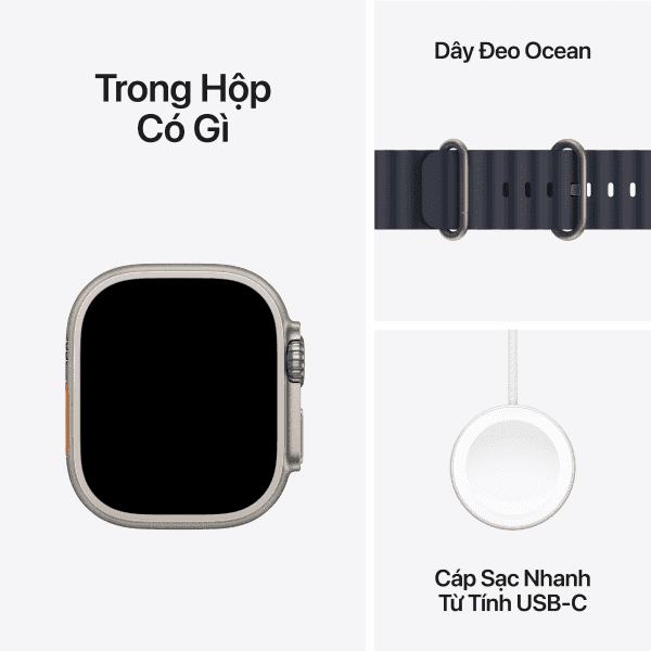 Apple Watch Ultra 2 (2024) 49mm (LTE) Viền Titan - Dây Ocean - ảnh 9