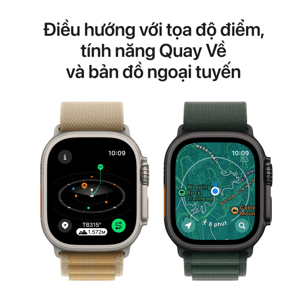 Apple Watch Ultra 2 (2024) 49mm (LTE) Viền Titan - Dây Alpine size M - ảnh 6
