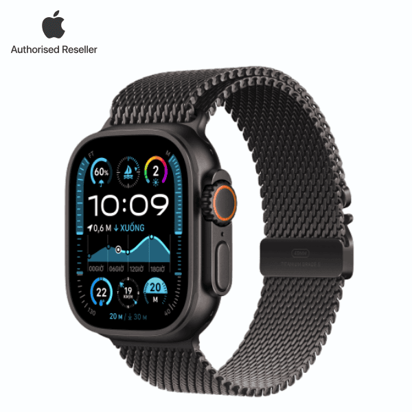 Apple Watch Ultra 2 (2024) 49mm (LTE) Viền Titan - Dây Milanese S