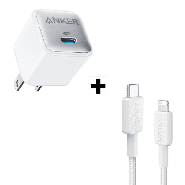 Bộ Combo cáp sạc Anker Type-C - Lightning (A2637+A81B6) màu trắng - ảnh 1