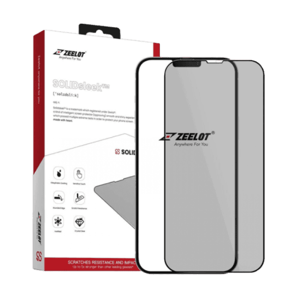 Dán cường lực iPhone 13/13 Pro/14/14 Pro Zeelot Chống nhìn trộm