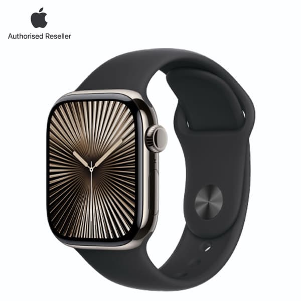 Apple Watch Series 10 46mm (LTE) Viền titan - Dây cao su size M/L