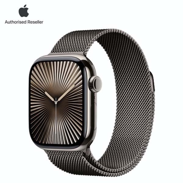 Apple Watch Series 10 46mm (LTE) Viền titan - Dây milanese size M/L