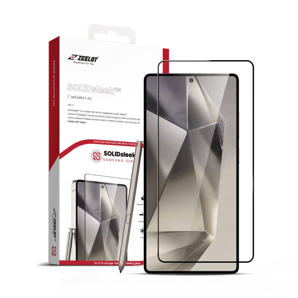 Dán kính cường lực Samsung Galaxy S25 Ultra Zeelot Solidsleek 2.5D - ảnh 1