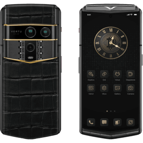 Vertu Agent Q Black Premium Set Quint Gold Accent Iron Black Alli 1TB - ảnh 1