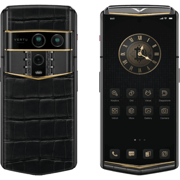 Vertu Agent Q Black Premium Set Single Gold Accent Iron Black Alli 1TB - ảnh 1