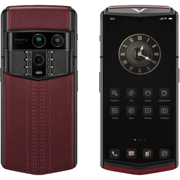 Vertu Agent Q-Black Regular Set-Wine Red Quilted Stitch Pure Wine Red Calf HW 1TB - ảnh 1