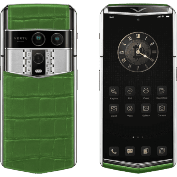 Vertu Agent Q Silver Advanced Set Bamboo Green Alli 1TB - ảnh 1