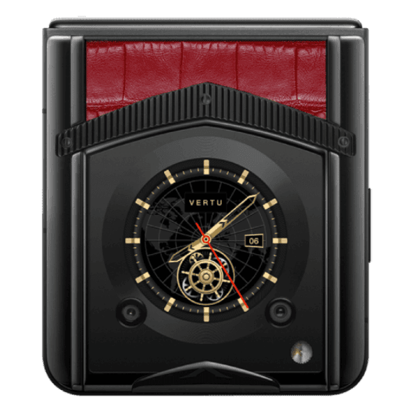 Vertu Ironflip Flame Red Alli Bes Fee Alligator Skin - ảnh 3