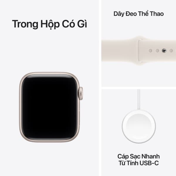 Apple Watch SE 3 (2025) 40mm (GPS) Viền nhôm - Dây cao su S/M - ảnh 8