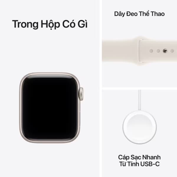 Apple Watch SE 3 (2025) 40mm (5G) Viền nhôm - Dây cao su M/L - ảnh 8