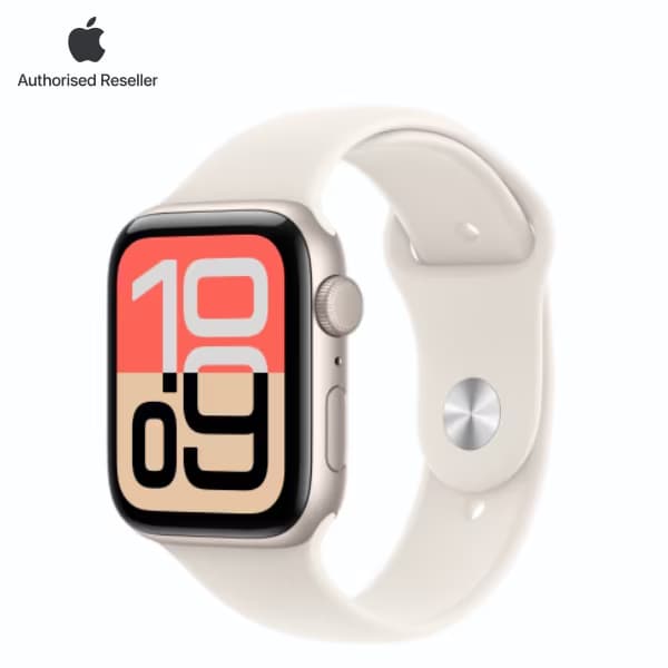 Apple Watch SE 3 (2025) 44mm (GPS) Viền nhôm - Dây cao su M/L