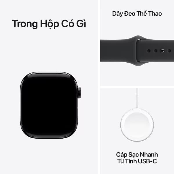 Apple Watch Series 11 46mm (GPS) Viền nhôm - Dây cao su S/M - ảnh 8