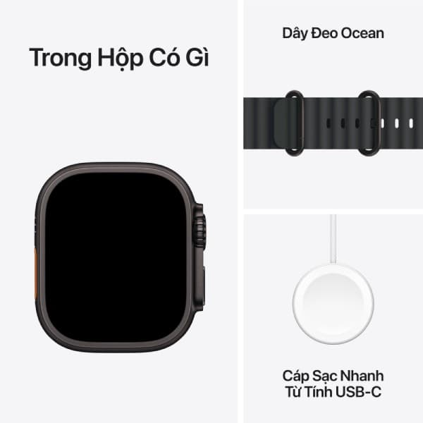 Apple Watch Ultra 3 (2025) 49mm (5G) Viền Titan - Dây Ocean - ảnh 7